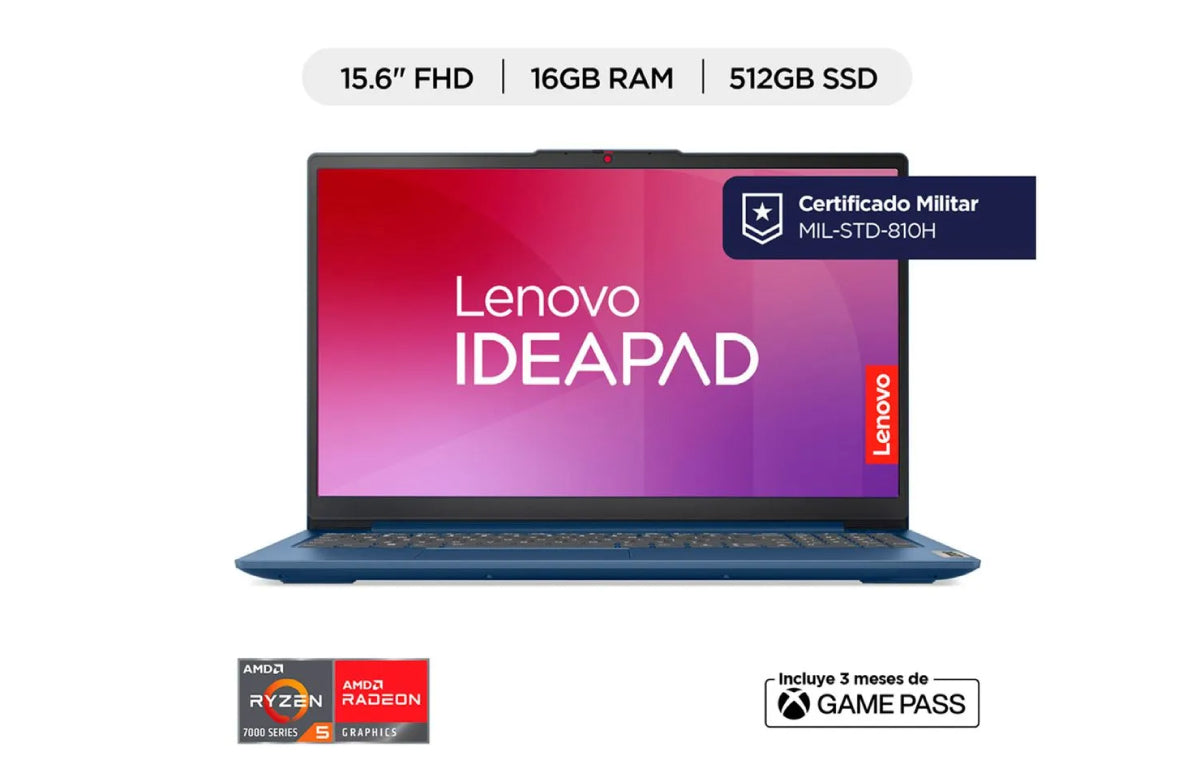 Portátil Lenovo IdeaPad Slim 3 15AMN8 RYZEN 5 Windows 11 512GB SSD