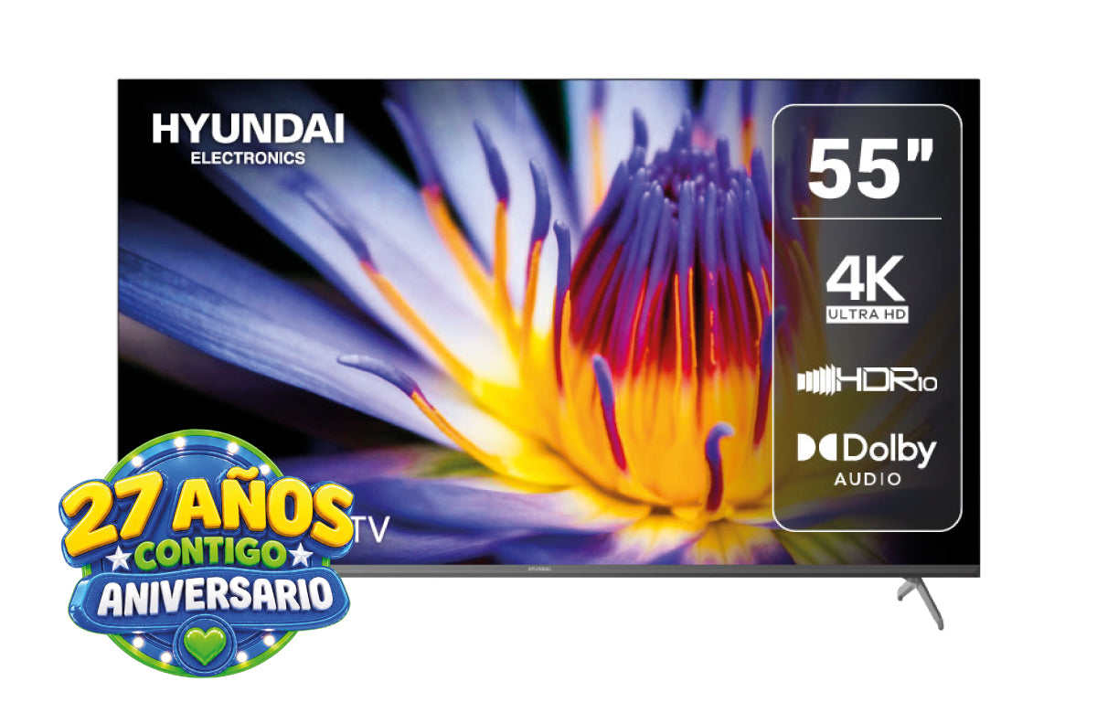 Televisor Hyundai 55 Pulgadas Google TV 4K HYLED5528G