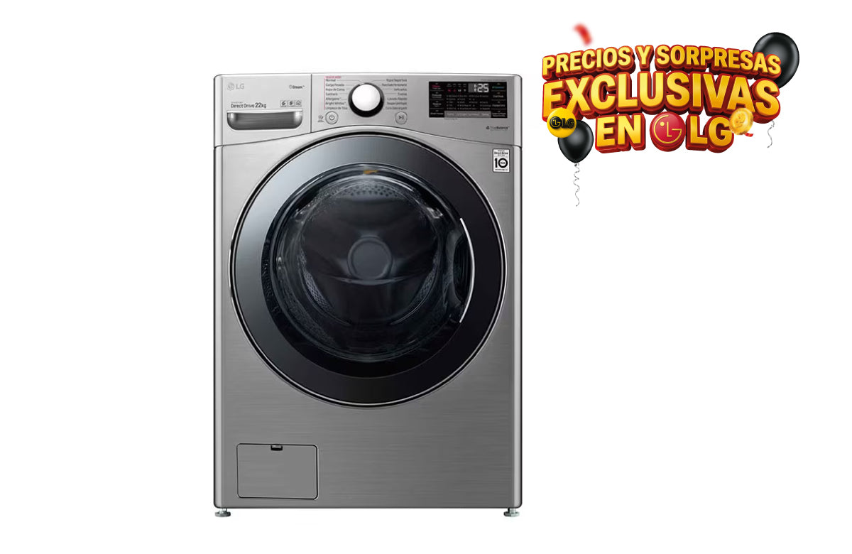 Lavadora LG TurboWash 22KG WM22VV2S6B