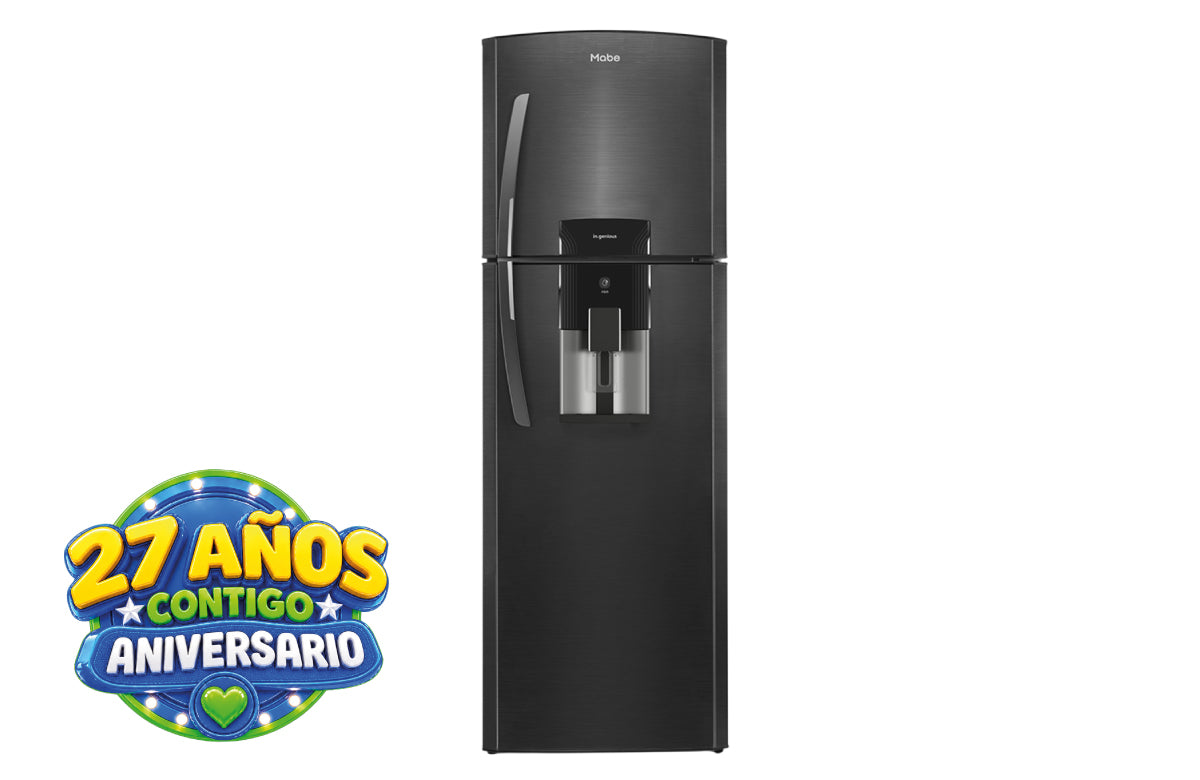 Nevera Mabe Black Steel No Frost 313 Litros RMA313FXCC Negra
