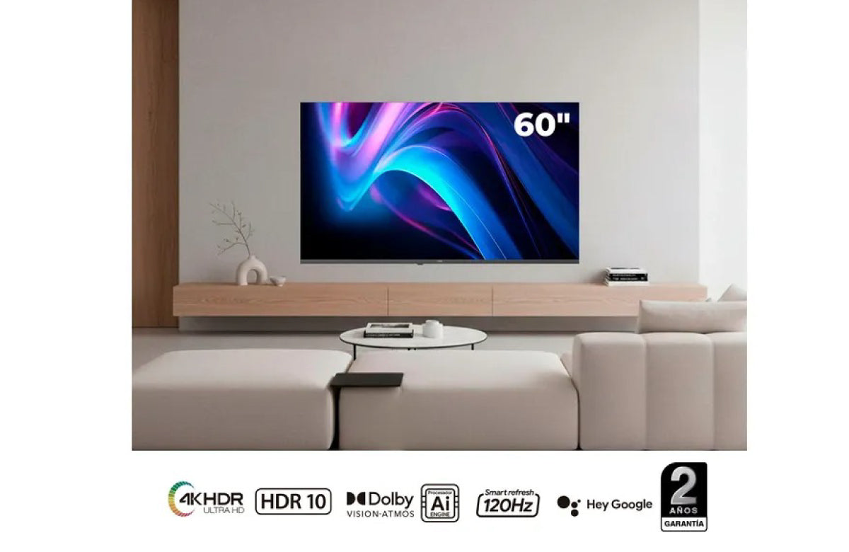 Televisor Kalley 60 pulgadas 60G310 4K UHD LED Google