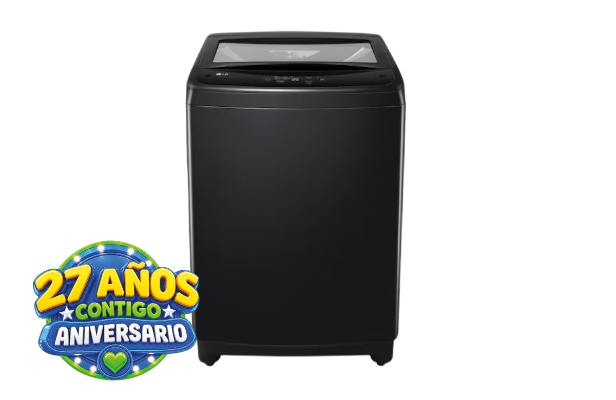 Lavadora LG Carga Superior 13KG Negro TurboDrum WT13NVTB