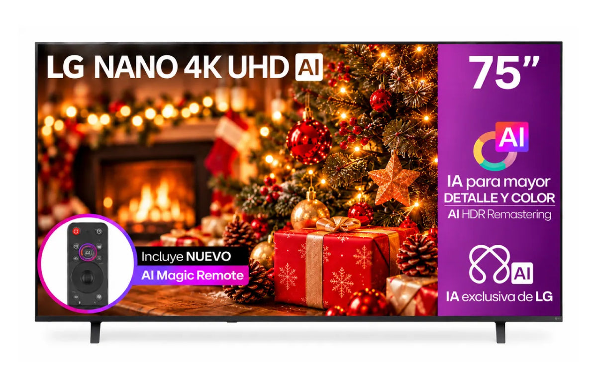 Televisor LG 75 Pulgadas NANO 4K UHD 75NU855BPSA Magic Control