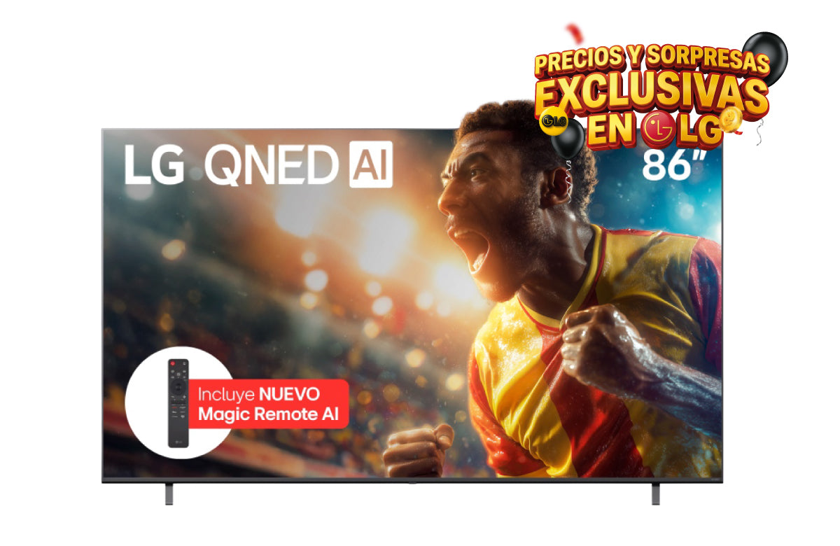 Televisor LG 86 pulgadas UHD AI Smart TV 86QNED73ASA