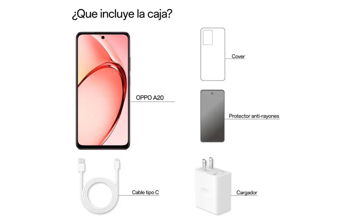 Celular Oppo A20 128GB Café
