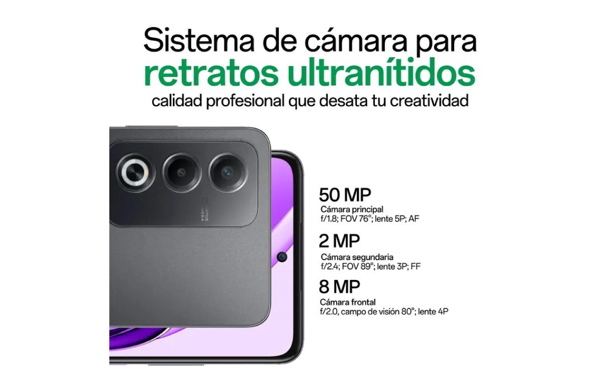 Celular Oppo A80 256GB Negro