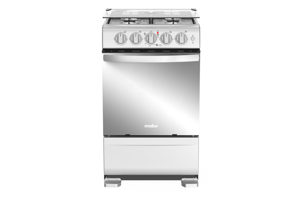 Estufa Mabe de Piso 4 Puestos Gas Natural EMC5140ANG0 Inox