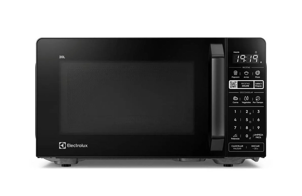 Horno Microondas Electrolux 20 Litros Negro EMDZ20S8GAB