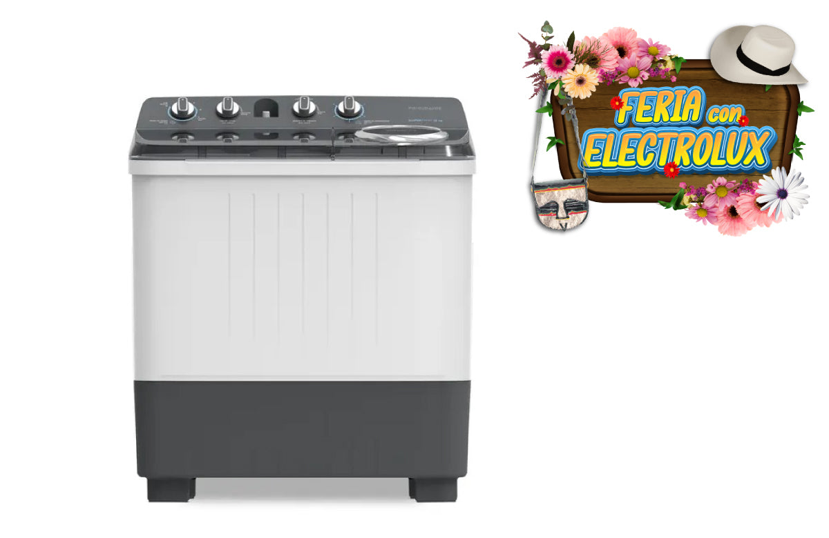 Lavadora Frigidaire Semiautomática 12 KG FWTM12M6BUXW Blanca