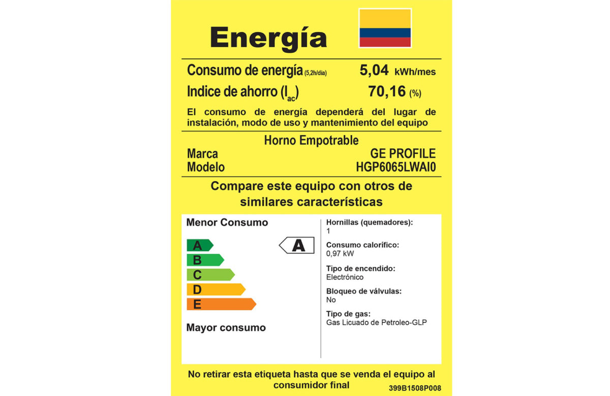 Horno de empotre Gas 60 cm Mabe GE Profile - HGP6065LWAI0
