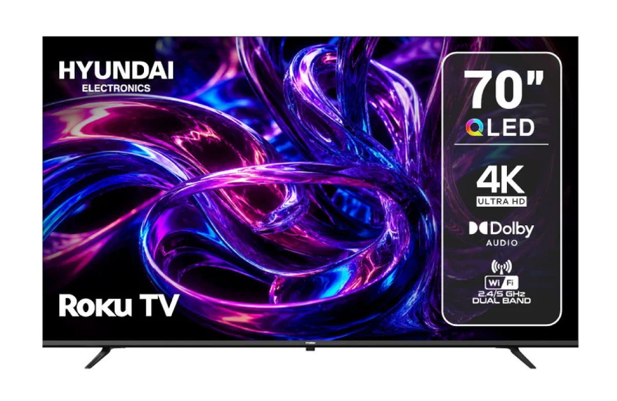 Televisor Hyundai 70 Pulgadas Roku TV 4K QLED HYLED7008QR