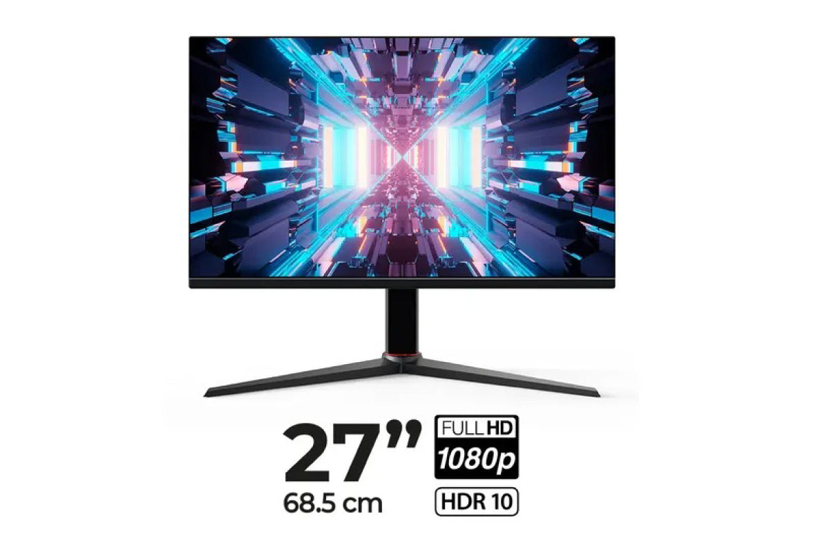 Monitor Kalley Gamer 27" Pulgadas M27G180 FHD Plano Negro