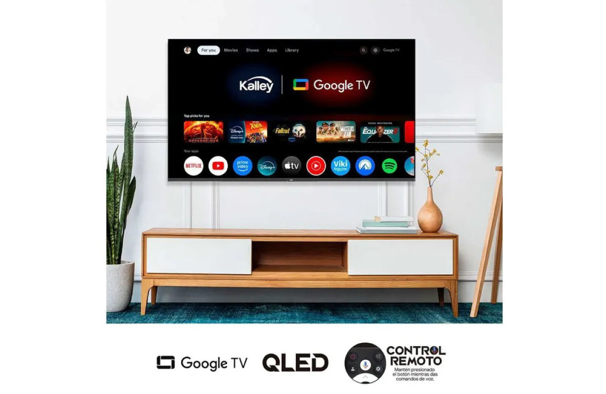 Televisor Kalley 58 pulgadas 58GQ400A 4K UHD QLED Google