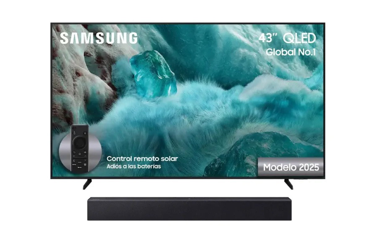 Televisor Samsung 43 pulgadas 43Q7F 4K + Barra de Sonido HW-B400F