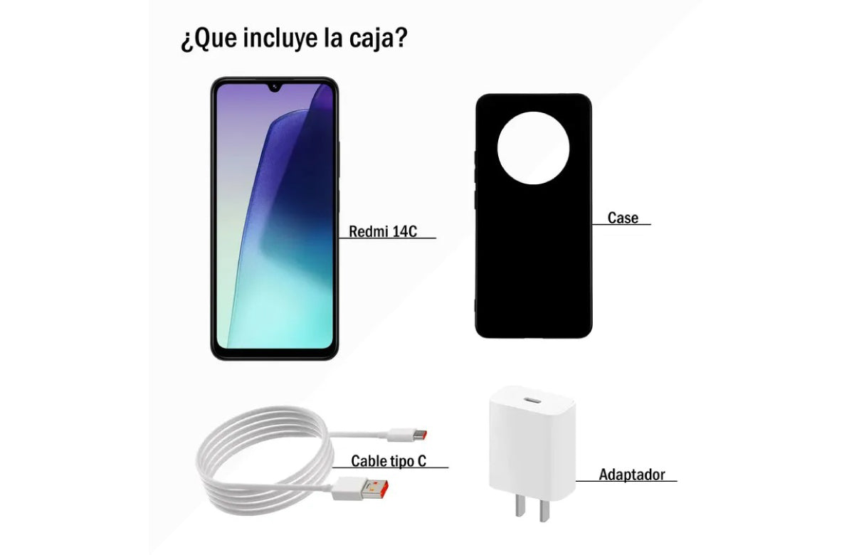 Celular Xiaomi REDMI 14C 256GB Negro
