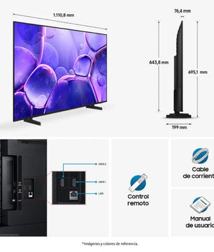 Televisor Samsung 50 pulgadas U8000F 4K UHD LED Crystal